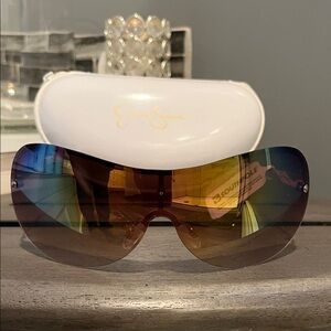Jessica Simpson Gradient Brown Sunglasses
